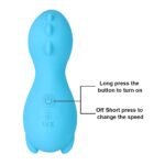 Vibrador Succionador Clítoris Docoo Recargable YS-BE215   Celeste  Adulto - Imagen 2