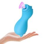 Vibrador Succionador Clítoris Docoo Recargable YS-BE215   Celeste  Adulto - Imagen 3