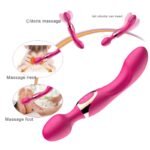 Doble Vibrador para Masajes Estimulador Punto G YS-BE113   Negro  Adultos - Imagen 2