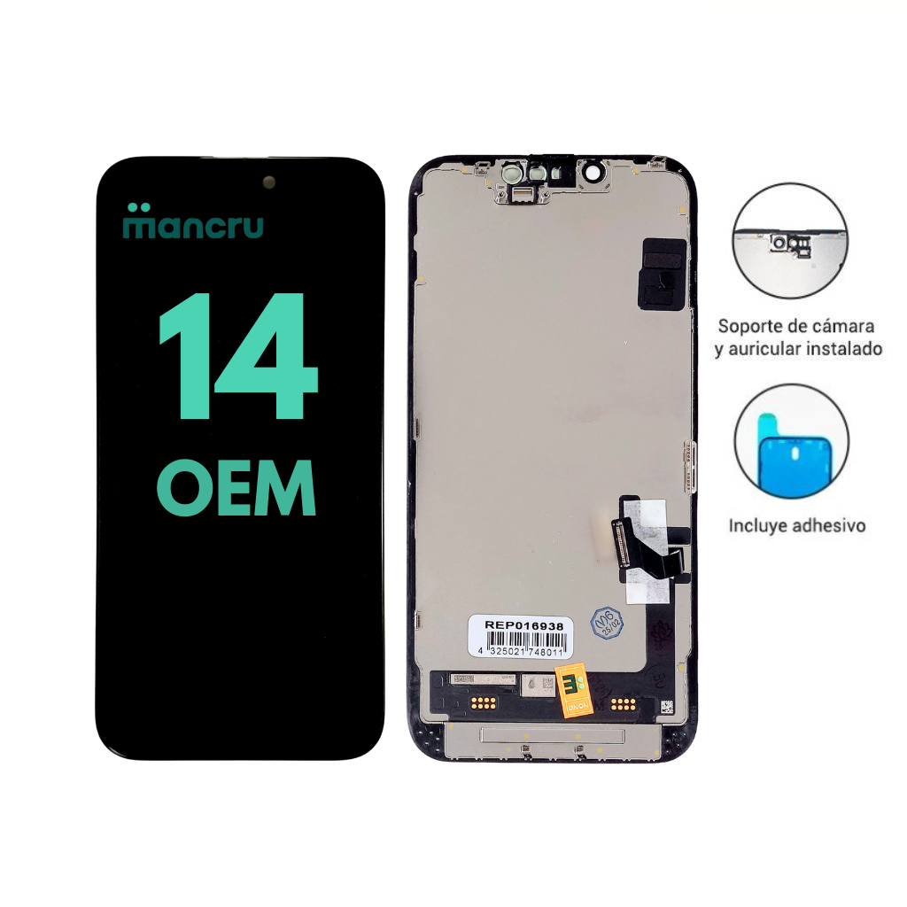 dlimgs.php_-653.png Display Apple iPhone 14 (OEM) Comp. Negro - Imagen 1