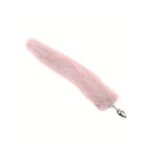 Plug Anal Metálico Cola de Zorro YS-BE001-1   Rosado  Adulto