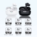 Auricular Bluetooth LP1S   ANC  Negro  Lenovo - Imagen 4