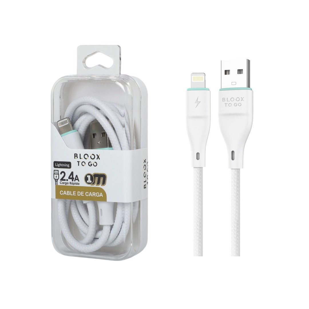 dlimgs.php_-6598.jpg Cable de Datos BLOOX TO GO USB A a Lightning PVC 100cm - Imagen 1