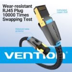 Cable de Red Trenzado   Cat.8  SFTP / 1.5M / Negro  IKGBG  Vention - Imagen 6