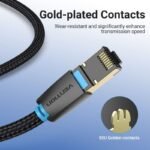 Cable de Red Trenzado   Cat.8  SFTP / 1.5M / Negro  IKGBG  Vention - Imagen 7