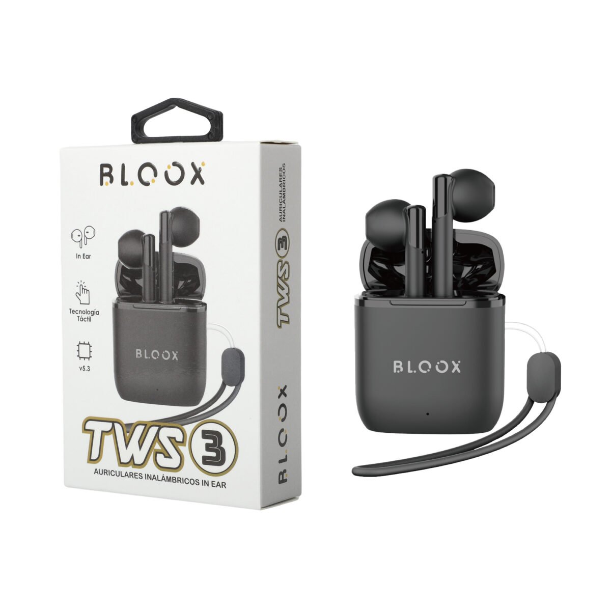 Auricular Bluetooth TWS Bloox TWS_03 Negro (BL-TWS-03/N) - Imagen 2