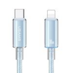 Cable de Datos Transparente  SJ659   USB C a Lightinig  1.2M  Azul  USAMS - Imagen 3