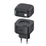 Cargador Pared C/Cable Telescópico Tipo C   Magnético  PD 35W  Doble Puerto GaN  Negro  CC202  USAMS - Imagen 4