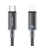 Cable de Datos Transparente  SJ659   USB C a Lightinig  1.2M  Negro  USAMS - Imagen 3