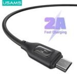 Cable de Datos   USB A a microUSB  Negro SJ620  USAMS
