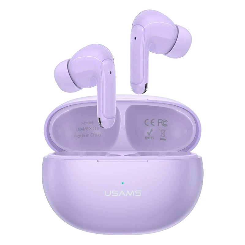 dlimgs.php_-6857.jpg Auricular Bluetooth TWS X Don Series BT5.3 Violeta XD18 USAMS - Imagen 1
