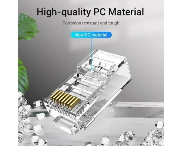 dlimgs.php_-6864.jpg Plug RJ45 Cat.6 UTP / 10 Unidades / Transparente IDDR0-10 Vention