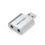 Tarjeta Sonido Externa USB-A   Plateado  VAB-S13  Vention