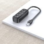 HUB 4 Puertos USB-A 2.0   0.15M / Negro  VAS-J43-B015  Vention - Imagen 3