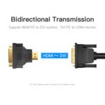 Adaptador HDMI a DVI   Bi-Direccional / Macho/Hembra / Negro  ECCB0  Vention