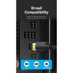 Cable DP   Macho/Macho / 4K HD / 1.5M / Negro  HAKBG  Vention