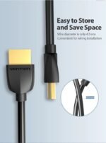Cable HDMI 2.0   4K / 1M / Negro  AAIBF  Vention - Imagen 2