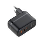Q366   Cargador de Pared 65W  GaN  Carga Rápida  1USB A + 2USB C  LDNIO