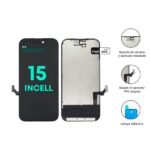Display Apple iPhone 15 (Incell High-End) Comp. Negro   IC Removible