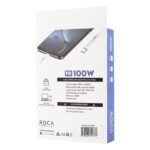 Cable de Datos ROCA   Power Delivery  USB C a USB C  300cm  100W  Blanco - Imagen 2