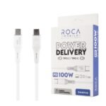 Cable de Datos ROCA   Power Delivery  USB C a USB C  300cm  100W  Blanco - Imagen 8