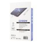 Cable de Datos ROCA   Power Delivery  USB C a USB C  200cm  100W  Blanco - Imagen 2