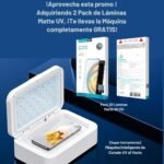 2 Pack de 20 Láminas Matte UV (S) + Máquina Curado UV Rock Space