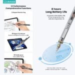 Lápiz Capacitivo iPad Sensible a la Inclinación   Carga Magnética  Transparente  ZB264  USAMS