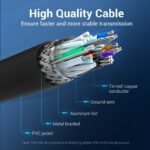 Cable USB-A 3.0   Macho/Macho / 2M / Negro  CONBH  Vention - Imagen 3
