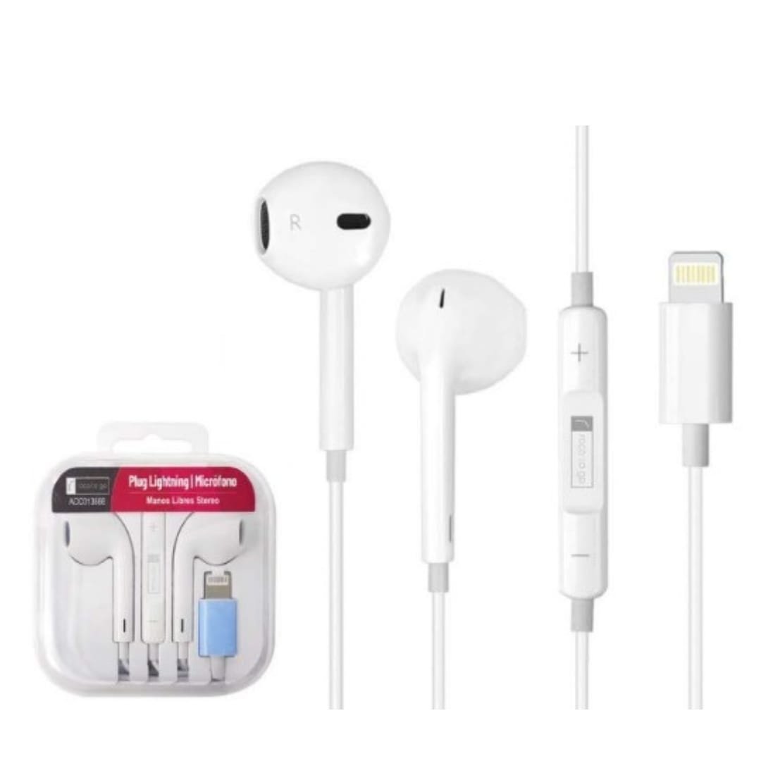 dlimgs.php_-7179.jpg Manos Libres Stereo ROCA TO GO Lightning Blanco (tipo iPhone) Universal - Imagen 1