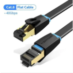 Cable de Red Flat   Cat.8 SSTP / 2M / Negro  IKCBH Vention - Imagen 4