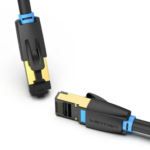 Cable de Red Flat   Cat.8 SSTP / 1.5M / Negro  IKCBG  Vention - Imagen 2