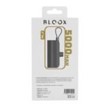 Power Bank BLOOX PB_2   5.000mAh  Entrada/Salida: Tipo C Negro