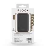 Power Bank BLOOX PB_M1   5.000mAh  Carga Magnética  Entrada: Tipo C / Salida: USB+Tipo C+Magnético Negro - Imagen 3