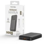 Power Bank BLOOX PB_M1   5.000mAh  Carga Magnética  Entrada: Tipo C / Salida: USB+Tipo C+Magnético Negro - Imagen 5