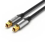 Cable de Audio Optico Toslink   1.5M / Gris  Aluminio  BAVHG  Vention