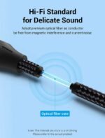 Cable de Audio Optico Toslink   2M / Gris  Aluminio  BAVHH  Vention - Imagen 4