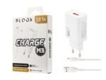 Cargador BLOOX 1 USB 2.1A + Cable MicroUSB 1M (BL-TCA-M3)