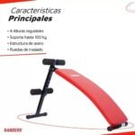Banco de Abdominales   Rojo (ARG-203) Randers