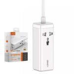 Cargador de Escritorio SC1418   65W  Dual QC3.0+Dual USB C PD  Carga Rápida Cable 2M Blanco  LDNIO - Imagen 3