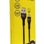 Cable de Datos Micro USB Cordón 210M   5V 2.4A  1M  Budi