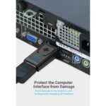 Adaptador DP a HDMI Macho/Hembra / Negro   4K  HBMB0  Vention - Imagen 2