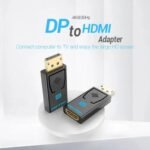 Adaptador DP a HDMI Macho/Hembra / Negro   4K  HBMB0  Vention - Imagen 3