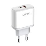 Cargador Pared A2526C   USB C a USB C  45W  PD/QC4 +QC3.0  Carga Rápida  Blanco  LDNIO - Imagen 3