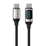 Cable de Datos   USB C a USB C  PD 100W  1.2M  Negro  U78  Con LCD  Carga Rápida  SJ546  USAMS - Imagen 3