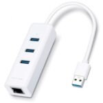 Adaptador UE330   USB 3.0 a Ethernet Gigabit y HUB 3 Puerto  TP-LINK - Imagen 2
