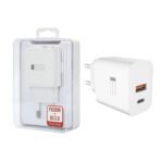 Cargador Rápido ROCA TO GO 20W+QC3.0   USB A QC3.0  USB C PD  Sin Cable
