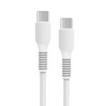 Cable de Datos ROCA TO GO   USB C a USB C  100cm  3A  60W  Blanco - Imagen 2