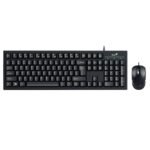 Combo USB KM-100SE   Teclado y mouse  Negro  Genius