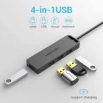 HUB 5 en 1 USB-A   4 Puertos USB 3.0 / 0.15M / Negro  CHLBB  Vention - Imagen 2